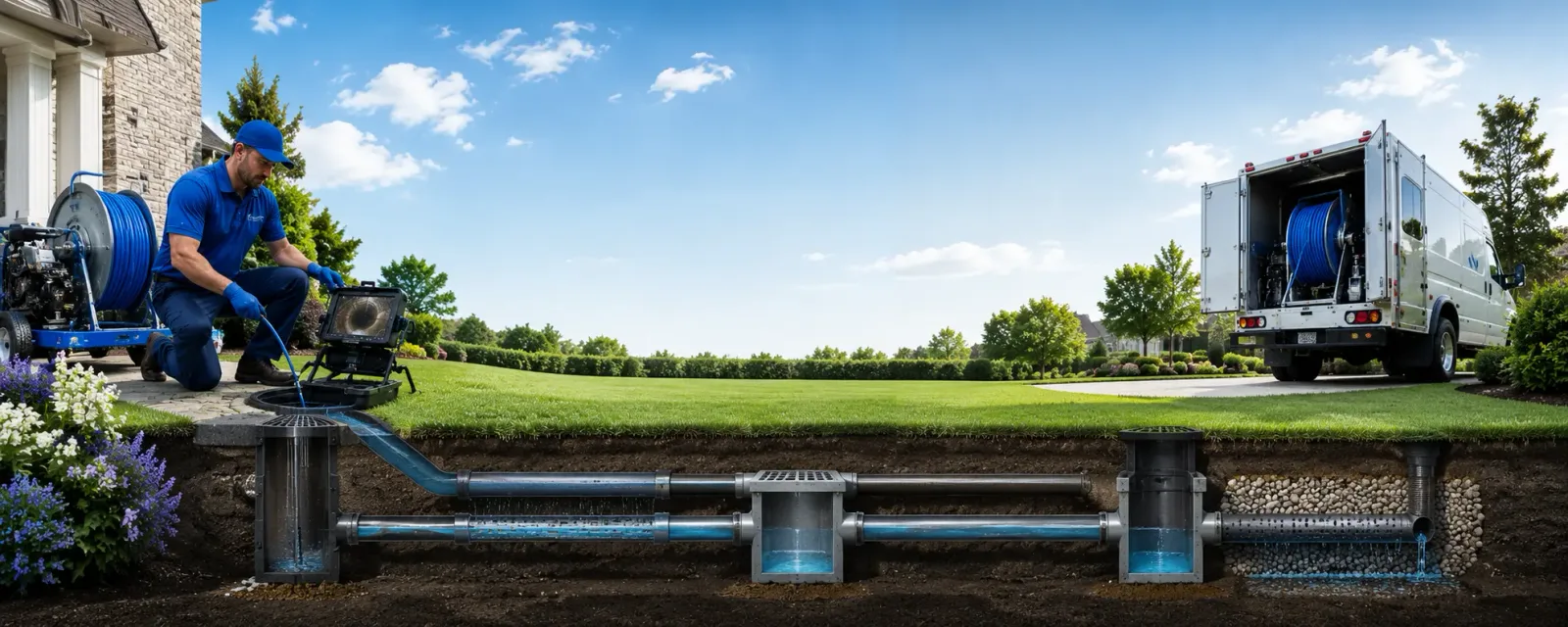 Outdoor drain cleaning information for Bainbridge, IN